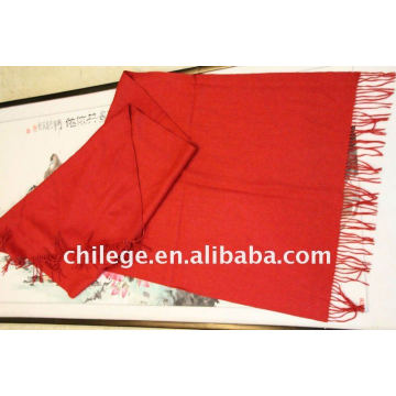 bufandas de cachemira rojas corbata chal pashmina / cachemir al por mayor